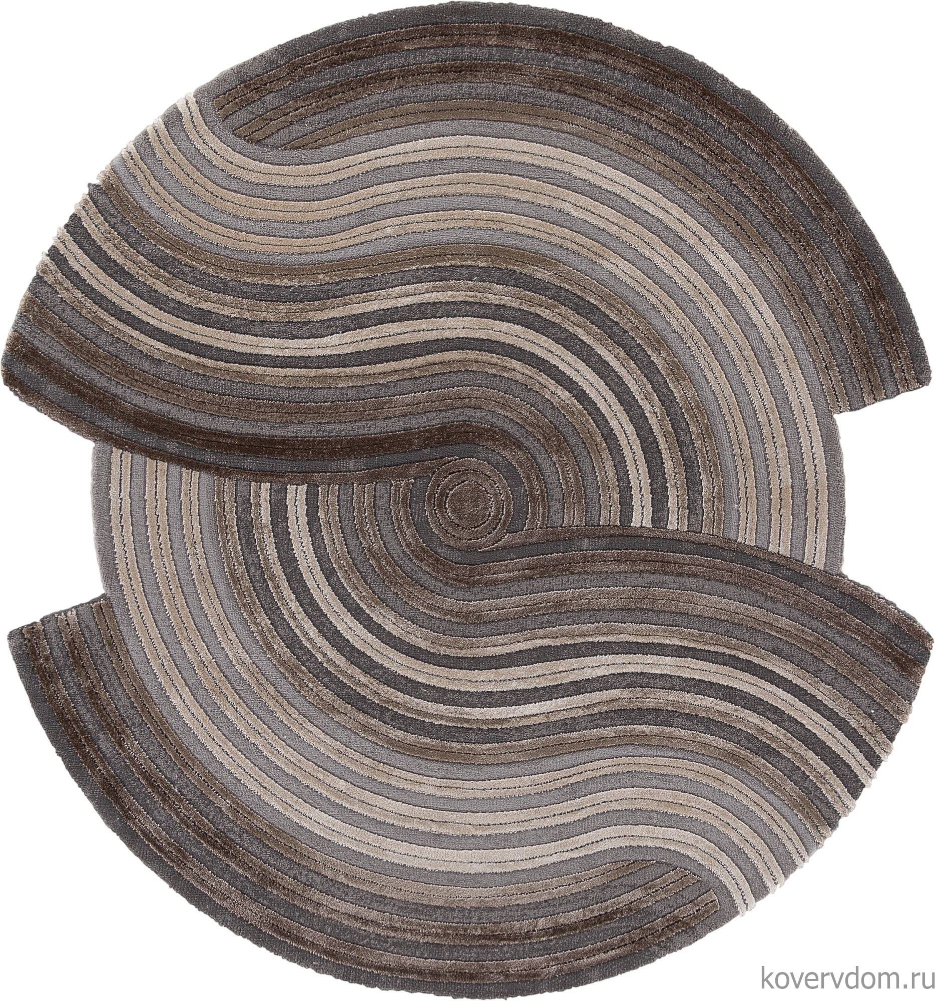 Ковер SAFIR 00835C GREY / BROWN Круг Ковер SAFIR 00835C GREY / BROWN Круг