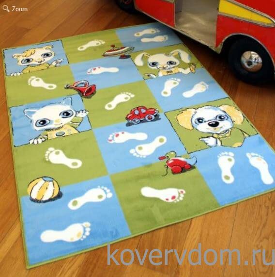 Детский развивающий ковер PTT Sorona JOYFUL KIDS Footprints Детский развивающий ковер PTT Sorona JOYFUL KIDS Footprints