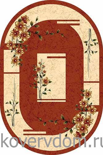 Ковер DA VINCI D024 PINK MP ОВАЛ  