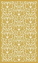Ковер Турецкий кремовый с золотым рисунком высокоплотный ARYA 4585 Beige ПРЯМОЙ или ОВАЛ