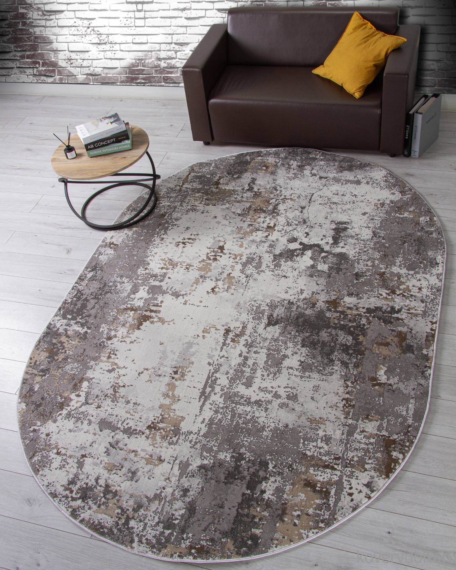 Ковер GRAFF 3319 GRAY-BEIGE Овал