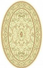 Рельефный ковер из вискозы VENEZIA 5008 192875 beige ОВАЛ