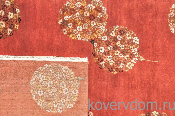 Ковер ручной работы из шелка и шерсти Silk-Wool CHA 28 Rust Ковер ручной работы из шелка и шерсти Silk-Wool CHA 28 Rust