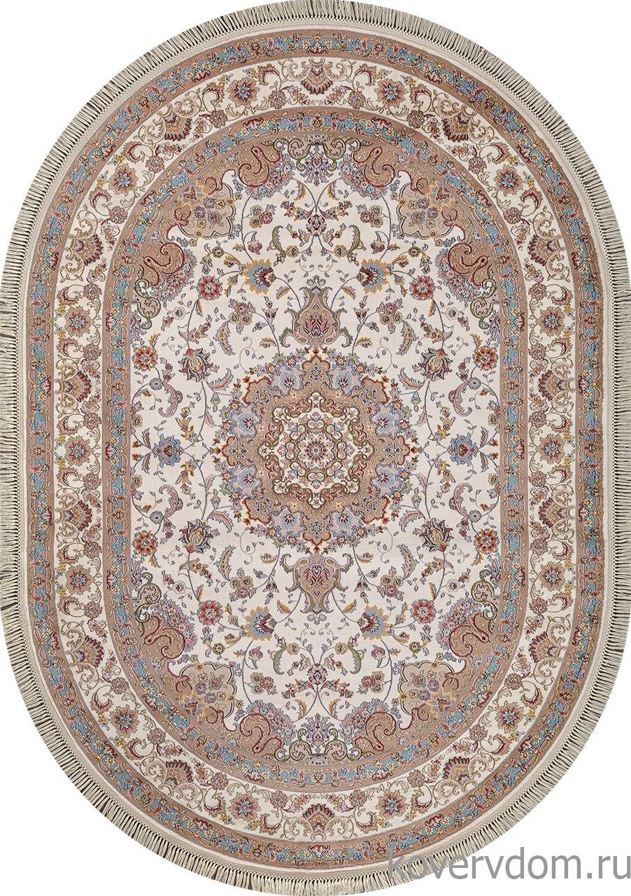 Ковер ARAVIA D158 CREAM-BLUE Овал