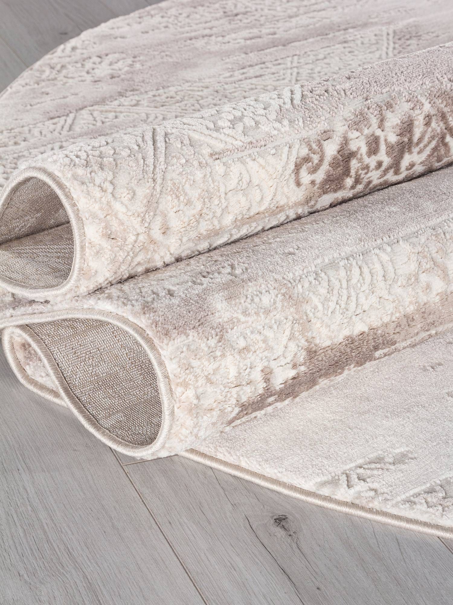 Ковер BRAND O2118 680 CREAM / BROWN Овал Ковер BRAND O2118 680 CREAM / BROWN Овал