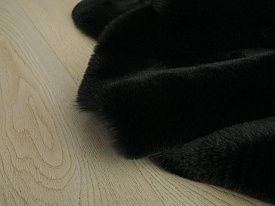 Круглый ковер RABBIT PREMIUM MS1000 BLACK