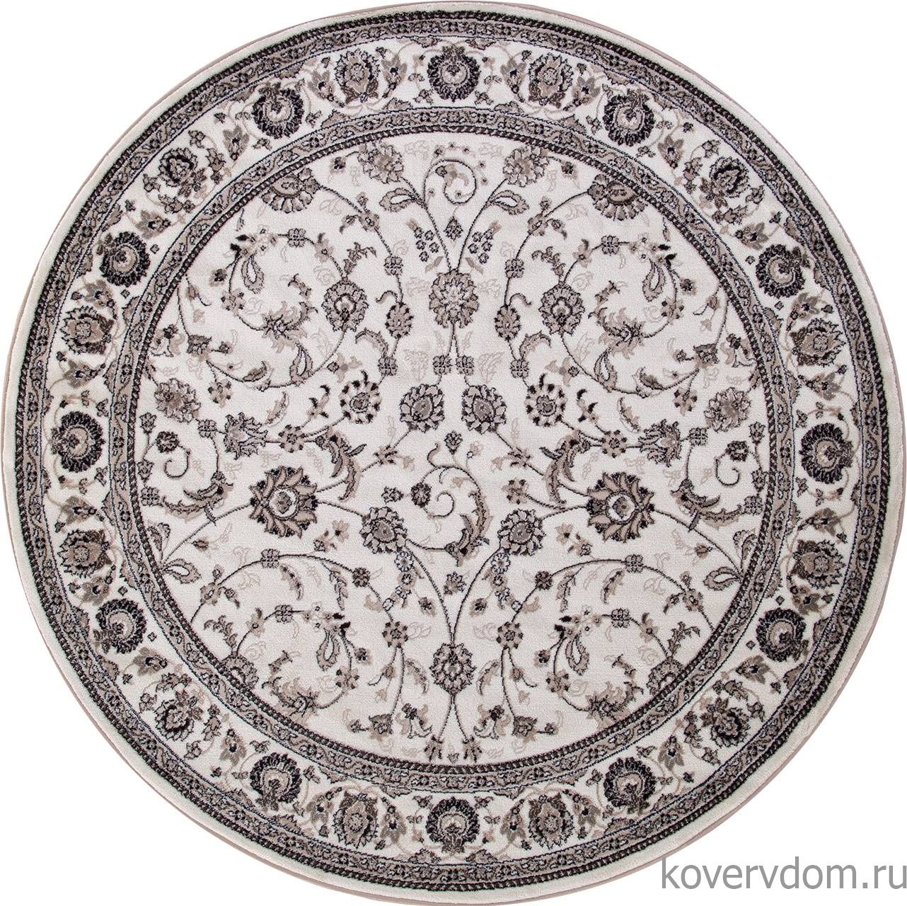 Ковер VALENCIA DELUXE D251 CREAM-BROWN Круг Ковер VALENCIA DELUXE D251 CREAM-BROWN Круг