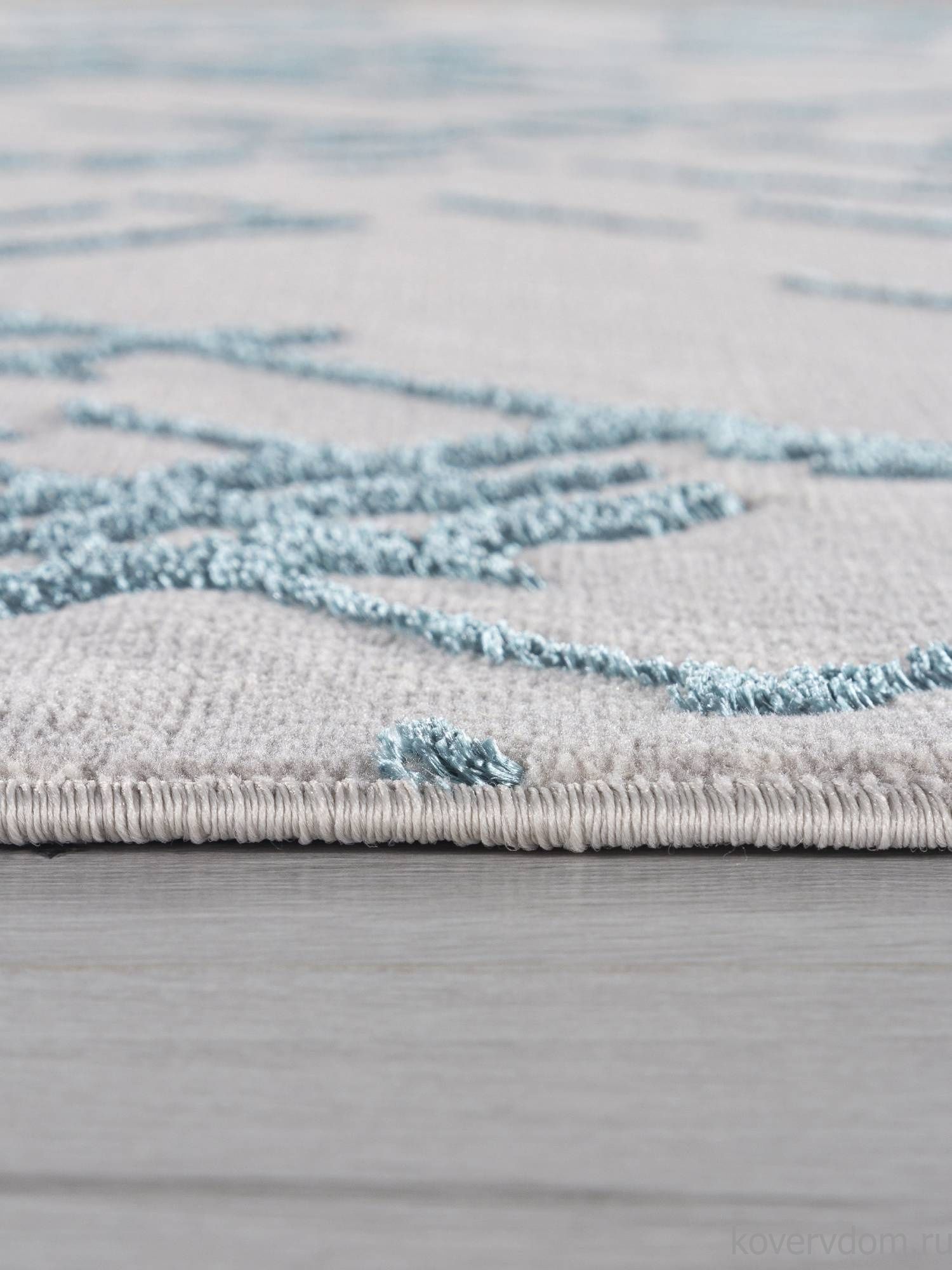 Ковер LIMAN F164 GRAY-D.BLUE Овал