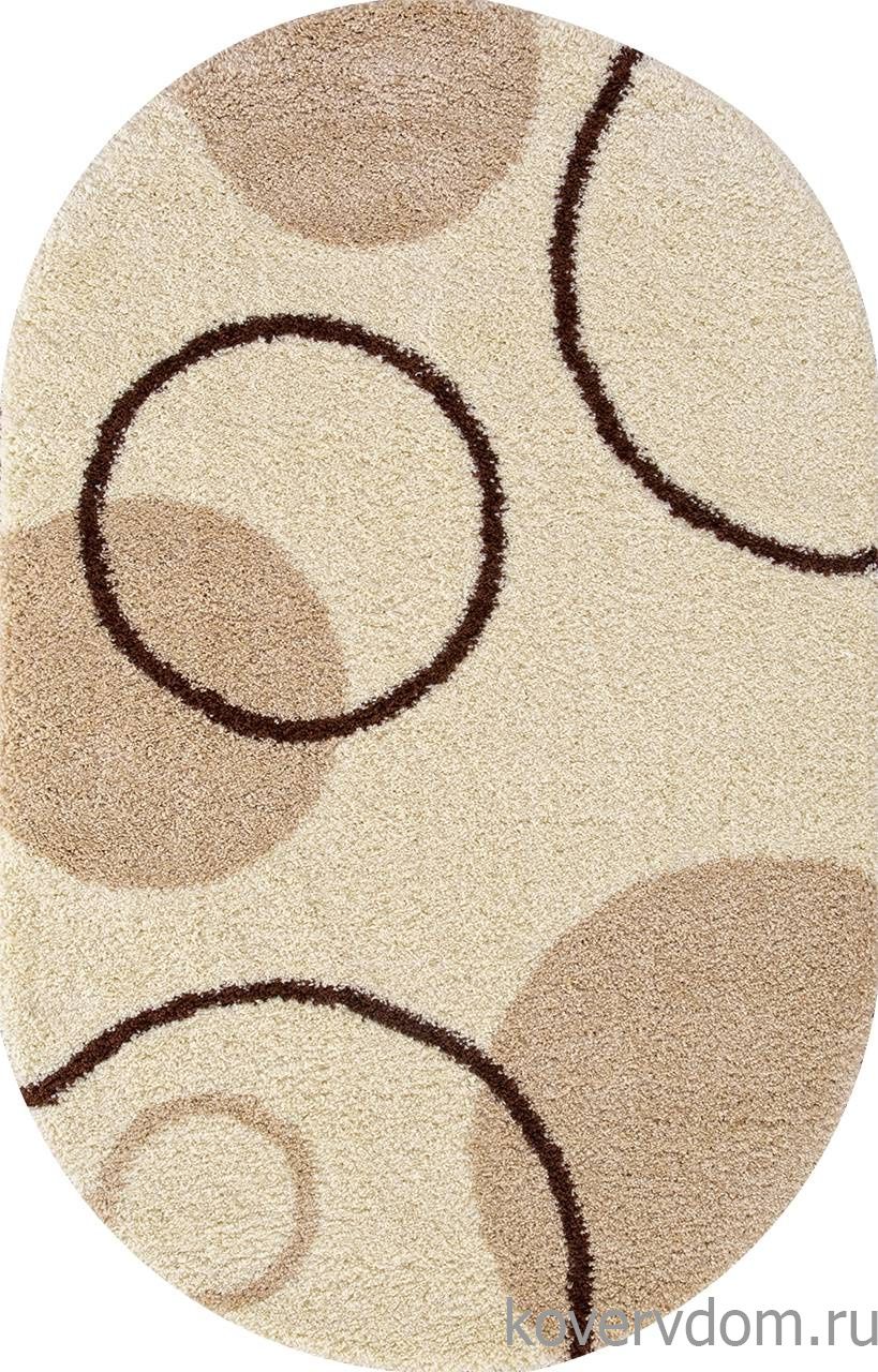 Ковер SHAGGY ULTRA s610 CREAM Овал Ковер SHAGGY ULTRA s610 CREAM Овал