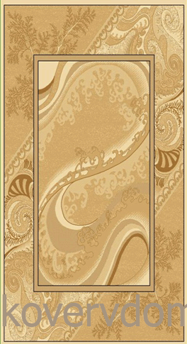 Ковер OSCAR  1280 beige ОВАЛ и  КРУГ