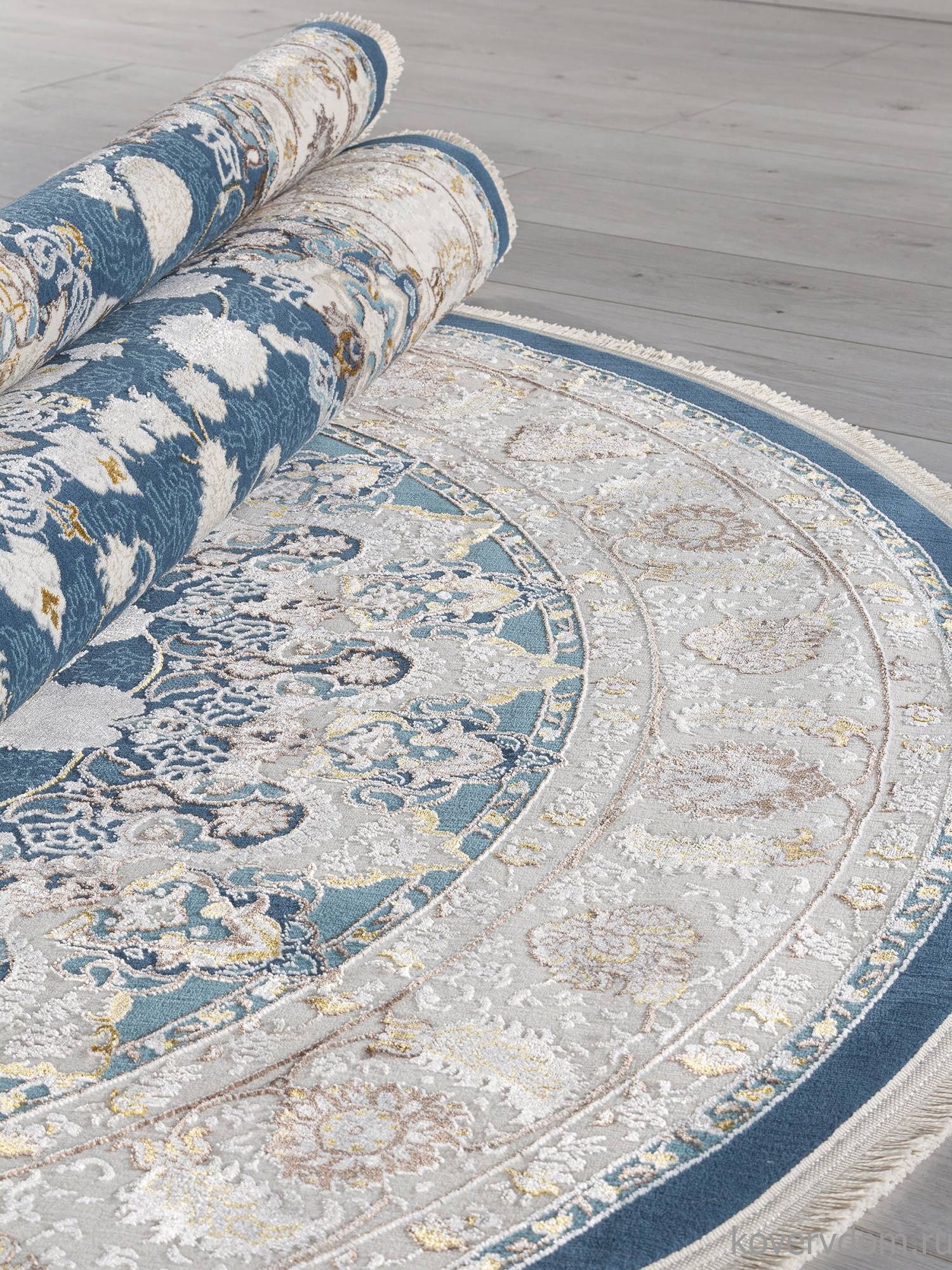 Ковер DELINA A050B D.BLUE / CREAM Овал Ковер DELINA A050B D.BLUE / CREAM Овал