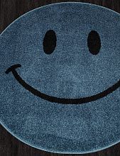 Круглый ковер в зал SMILE 2 NC19 BLUE Круг