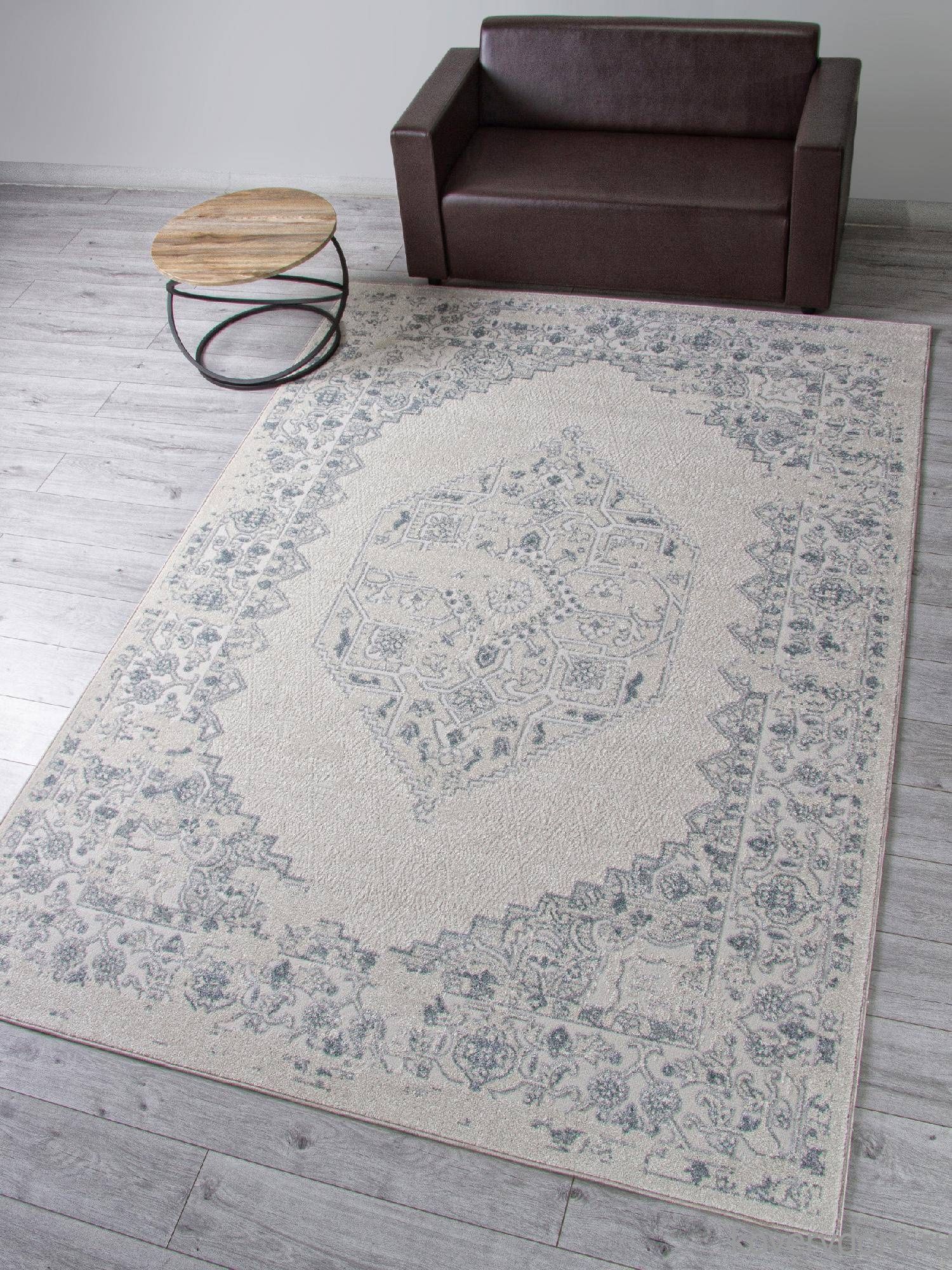 Ковер DONA F562 CREAM-BLUE Ковер DONA F562 CREAM-BLUE
