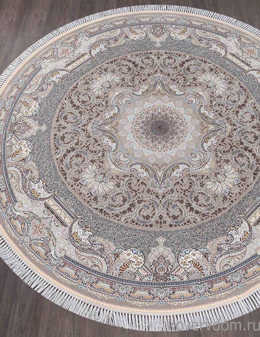 Ковер FARSI 1500 144 LIGHT GRAY Круг Ковер FARSI 1500 144 LIGHT GRAY Круг