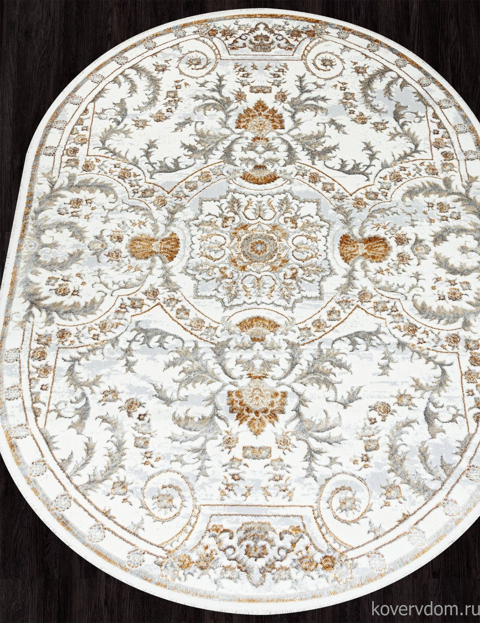 Ковер SAHARA 00765A GOLD FDY / CREAM HB Овал Ковер SAHARA 00765A GOLD FDY / CREAM HB Овал