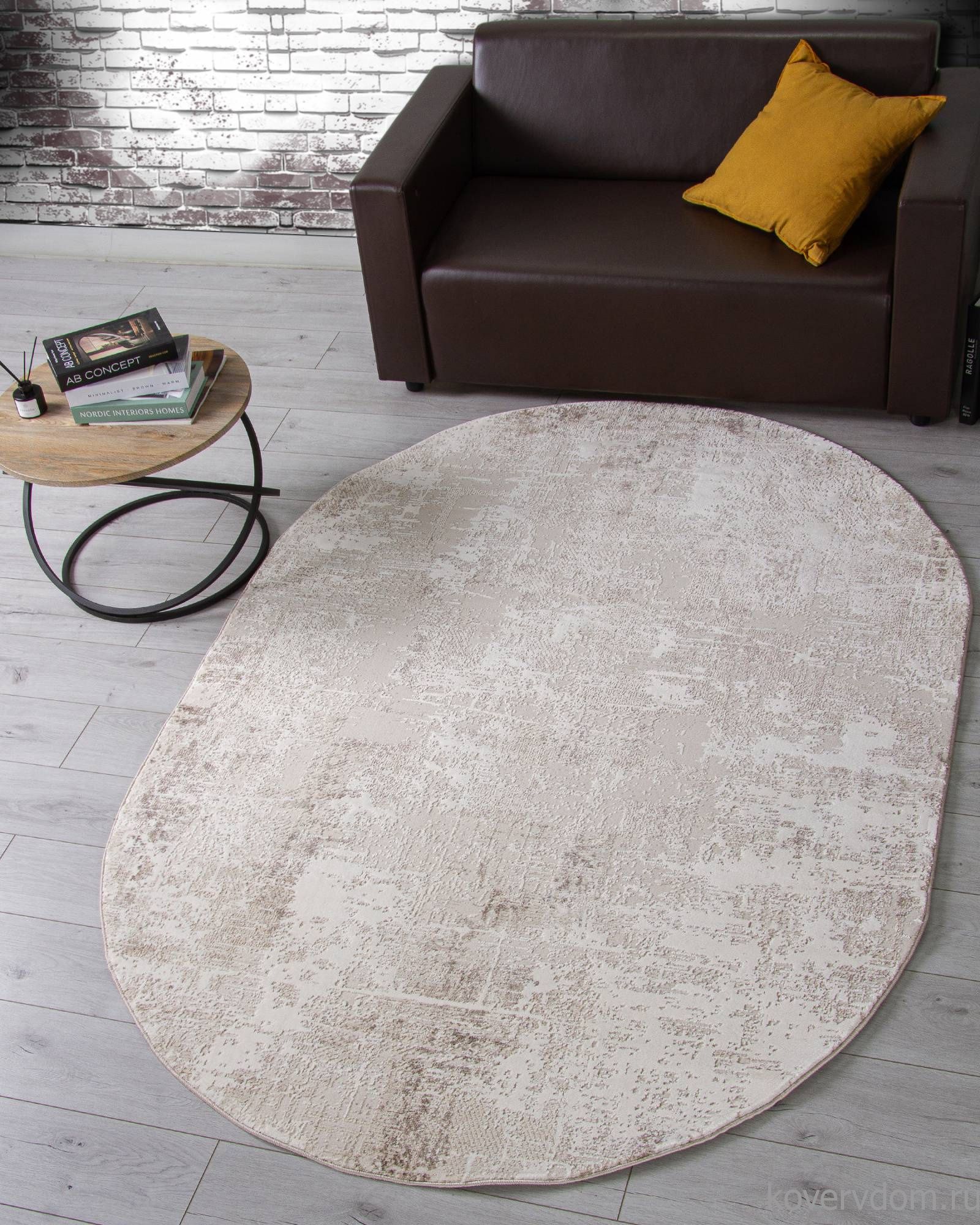 Ковер ARMINA 04091A BROWN / BROWN Овал Ковер ARMINA 04091A BROWN / BROWN Овал