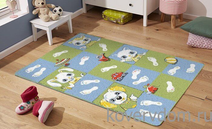 Детский развивающий ковер PTT Sorona JOYFUL KIDS Footprints Детский развивающий ковер PTT Sorona JOYFUL KIDS Footprints