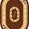 Ковер DA VINCI 5263 BROWN MР ОВАЛ