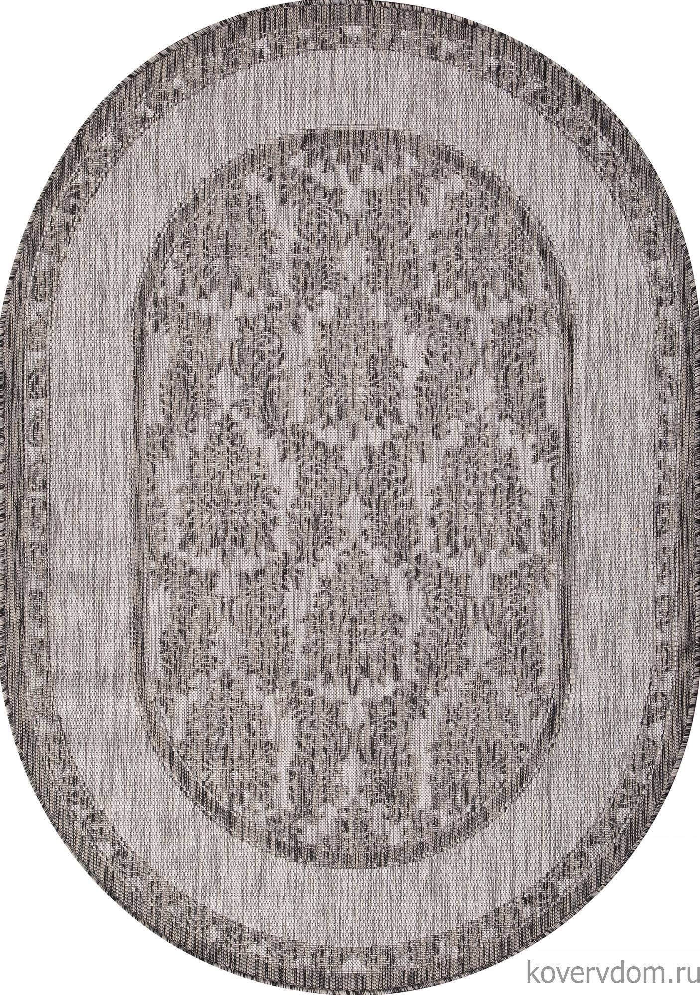 Ковер циновка VEGAS S001 GRAY/Серый Овал Ковер циновка VEGAS S001 GRAY/Серый Овал
