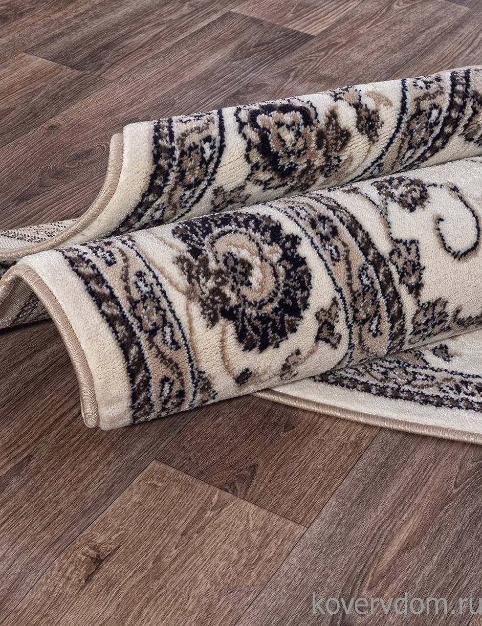 Ковер VALENCIA DELUXE D251 CREAM-BROWN Круг Ковер VALENCIA DELUXE D251 CREAM-BROWN Круг