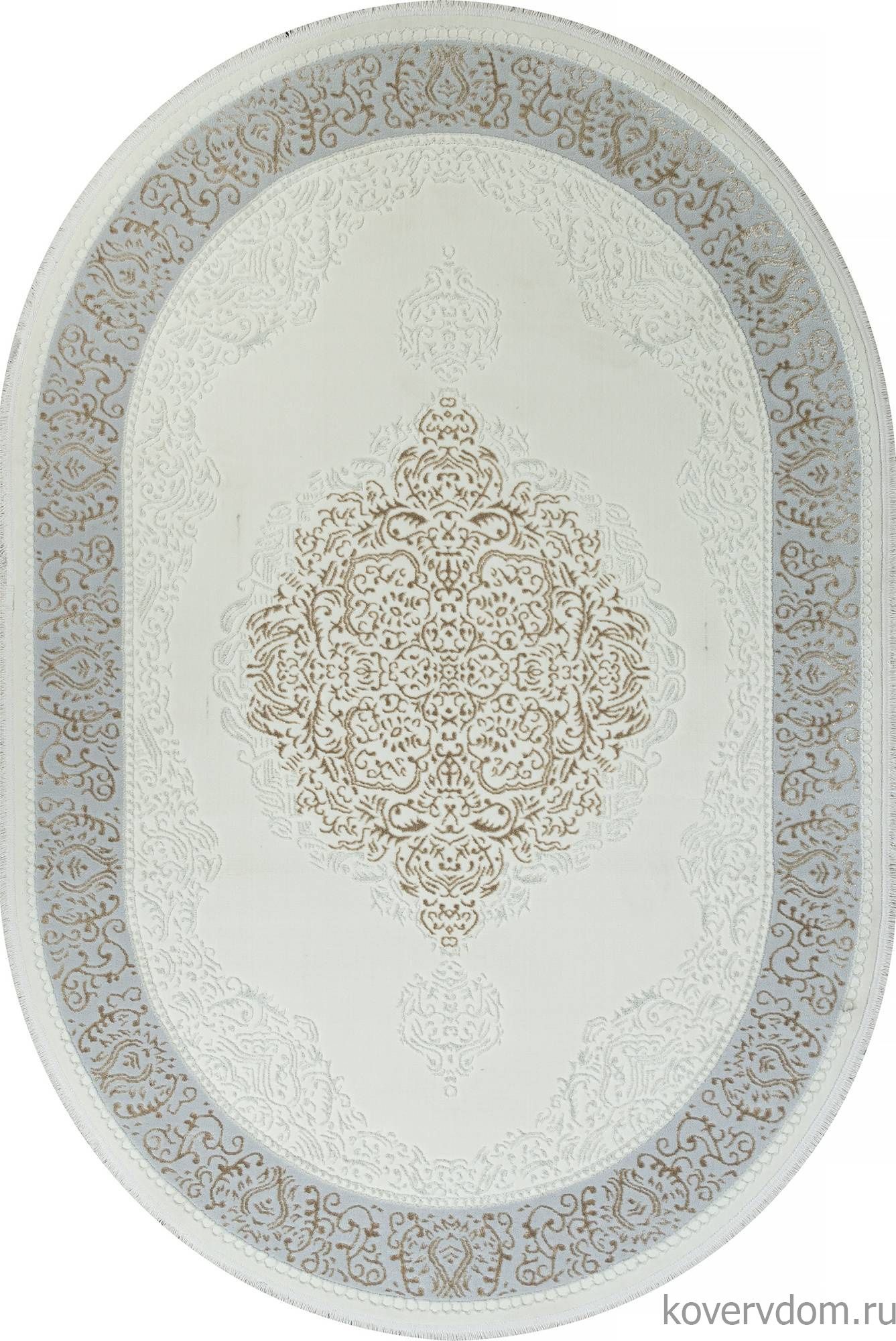 Ковер SAHARA 00759B CREAM HB / BEIGE FDY Овал