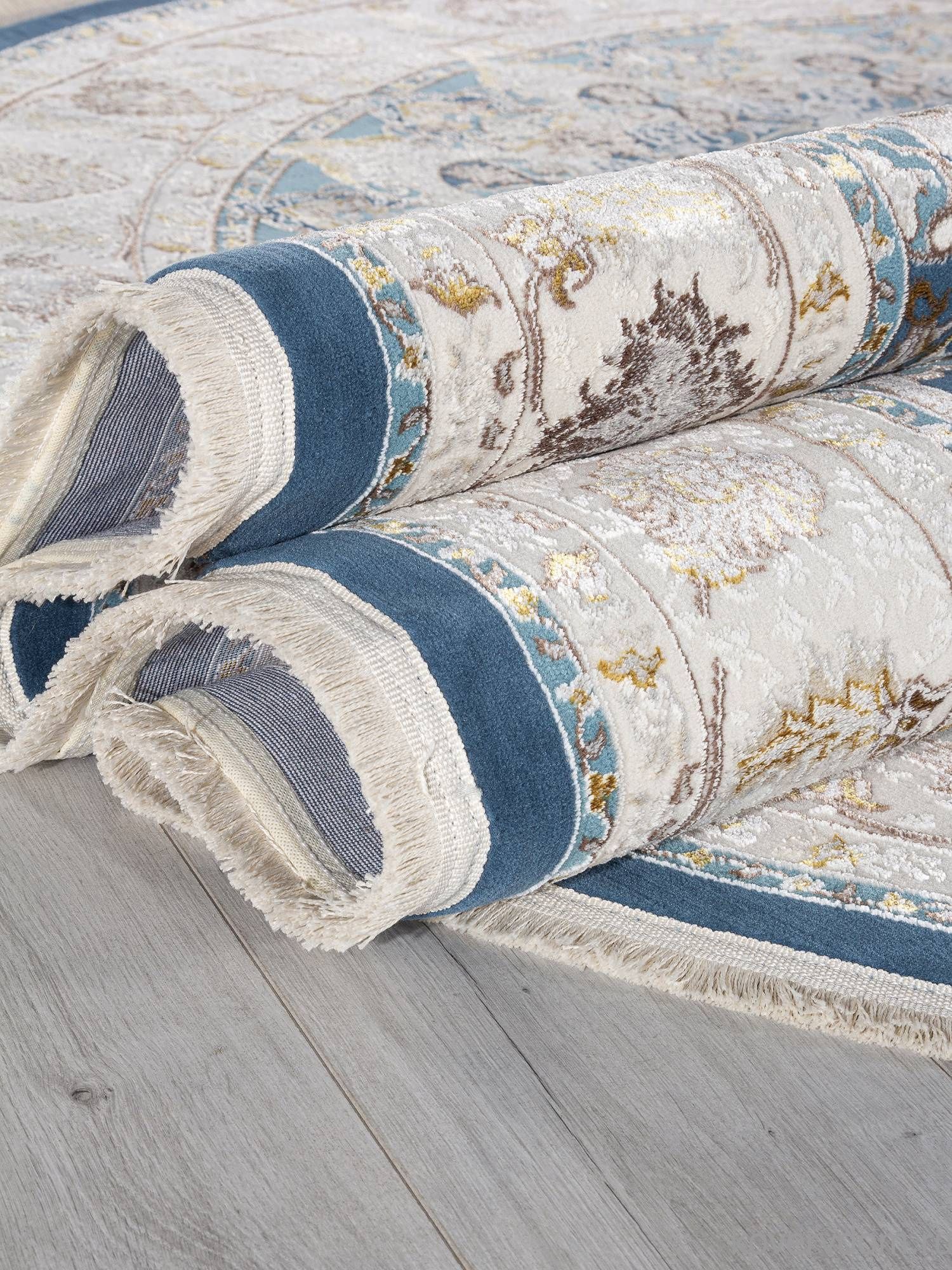 Ковер DELINA A050B D.BLUE / CREAM Овал Ковер DELINA A050B D.BLUE / CREAM Овал