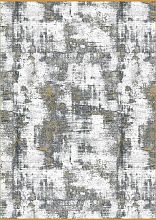 Ковер из вискозы серый DUBAI 00067 GOLD / CREAM
