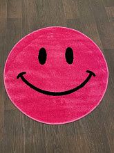 Современный круглый ковер SMILE 2 NC19 PINK Круг