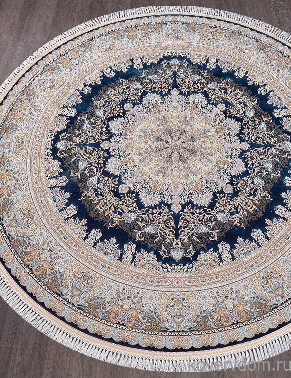 Ковер FARSI 1500 267 DARK BLUE Круг