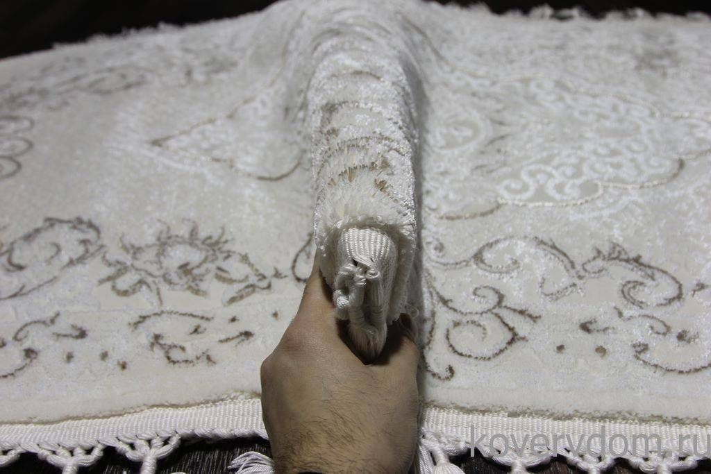 Ковер HUNKAR 07857A BROWN / WHITE Овал