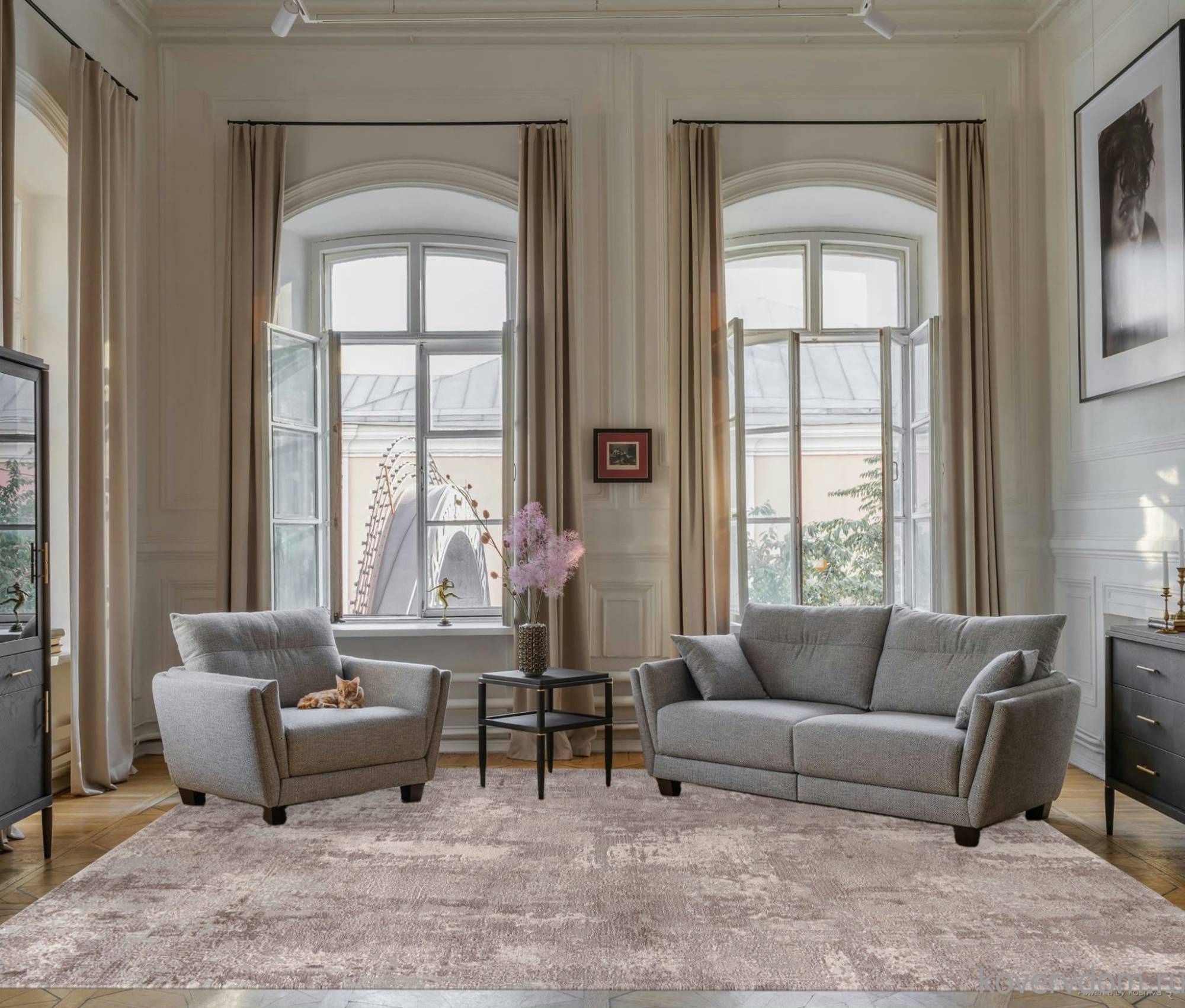 Ковер BRAND 38871 780 BEIGE / GREY Ковер BRAND 38871 780 BEIGE / GREY