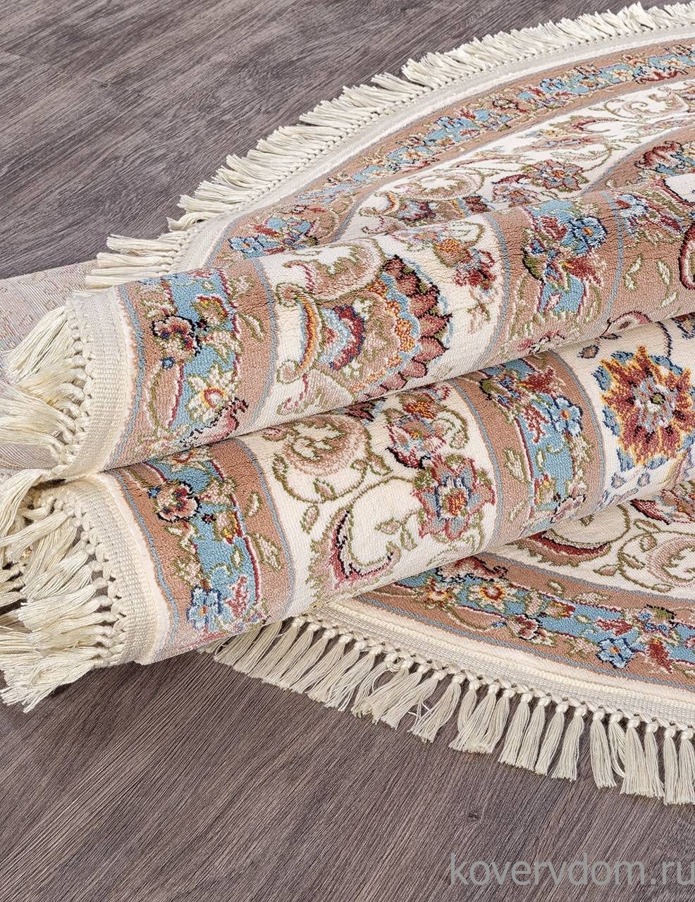 Ковер ARAVIA D158 CREAM-BLUE Овал